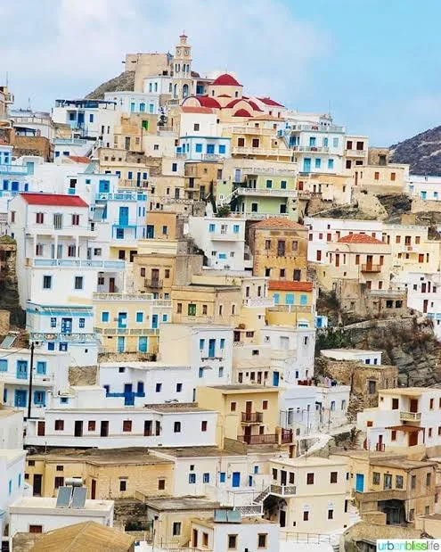 The mountain village of Olympos in Karpathos.