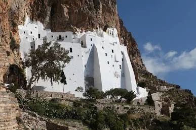 The dramatic cliffside Monastery of Panagia Hozoviotissa